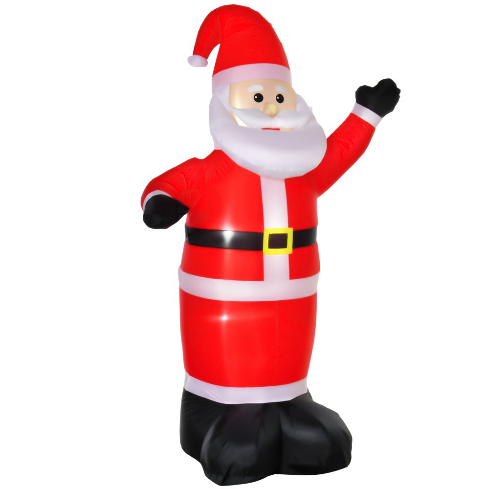 8ft Inflatable Christmas Santa Claus Xmas Deco with LED Air Blown Yard Outdoor