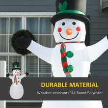 Load image into Gallery viewer, 6.5ft Inflatable Snowman LED Christmas Xmas Air Blown  Outdoor Garden Decor
