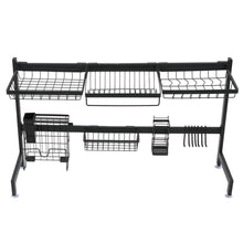 Load image into Gallery viewer, Stainless Steel Single Layer, Inner Length 92cm Kitchen Bowl Rack Shelf
