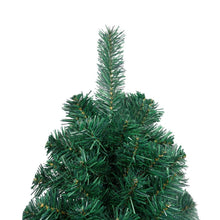 Load image into Gallery viewer, Artificial Half Christmas Tree with Stand Green 150 cm to 240 cm PVC
