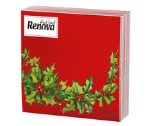 Load image into Gallery viewer, Renova 3 Ply Square Printed Party Serviettes Tissues Paper Napkins
