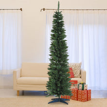 Load image into Gallery viewer, 1.8m 6ft Artificial Pine Pencil Slim Tall Christmas Tree with 390 Branch Tips
