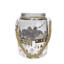 Load image into Gallery viewer, Christmas Market Lantern Grey With Rope Handel
