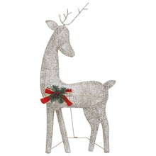 Load image into Gallery viewer, Christmas Reindeer Family 270x7x90 cm Gold Warm White Mesh
