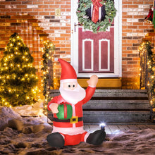Load image into Gallery viewer, 4ft Inflatable Christmas Santa Claus Gift with LED Xmas  Holiday Outdoor
