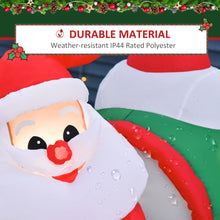 Load image into Gallery viewer, 4ft Christmas Inflatable Deco with Santa Claus on Plane Gift in Penguin Outdoor
