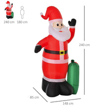 Load image into Gallery viewer, 7.5ft Inflatable Christmas Santa Claus with LED Air Blown Outdoor Yard Deco
