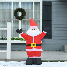 Load image into Gallery viewer, 4ft Inflatable Christmas Santa Claus Xmas Deco 1 LED Air Blown Yard Outdoor
