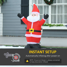 Load image into Gallery viewer, 4ft Inflatable Christmas Santa Claus Xmas Deco 1 LED Air Blown Yard Outdoor
