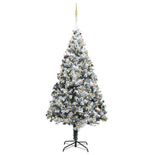 Load image into Gallery viewer, Artificial Christmas Tree LEDs&amp;Ball Set&amp;Flocked Snow Green 300cm to 400cm
