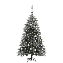 Load image into Gallery viewer, Artificial Christmas Tree LEDs&amp;Ball Set Green 120 cm to 180 cm PVC&amp;PE
