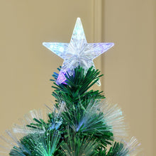 Load image into Gallery viewer, 5FT Multicoloured Artificial Christmas Tree Fibre Optic Lights Star Holder
