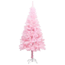 Load image into Gallery viewer, Artificial Christmas Tree with LEDs&amp;Stand Pink 120 cm PVC
