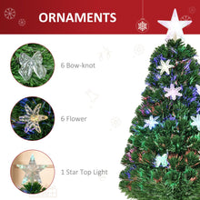 Load image into Gallery viewer, 3FT Prelit Artificial Christmas Tree Fiber Optic LED Xmas Foldable Feet Green
