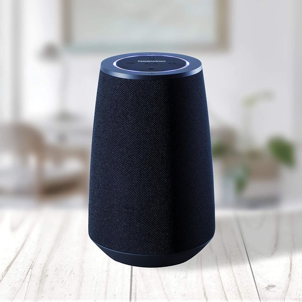 Daewoo Voice Assistant Bluetooth Speaker 5W Powerful Audio Output Lightweight and Portable Blue
