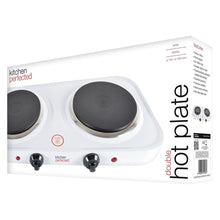 Load image into Gallery viewer, Kitchen Perfected Electric 2000W Hot Plate Portable Table Top Cooker Hob - White
