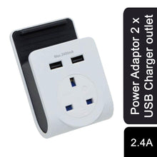 Load image into Gallery viewer, Power Adaptor 2 x USB Charger outlet (2.4A)

