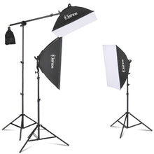 Load image into Gallery viewer, Kshioe PK004 45W Rectangle with Adjustable Color and Brightness 3 Times Soft Light box LED Light with Cantilever Camera Set
