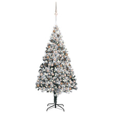 Load image into Gallery viewer, Artificial Christmas Tree LEDs&amp;Ball Set&amp;Flocked Snow Green 300cm to 400cm
