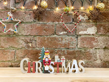 Load image into Gallery viewer, Wood Christmas Word Decoration
