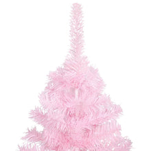 Load image into Gallery viewer, Artificial Christmas Tree with LEDs&amp;Stand Pink 120 cm PVC
