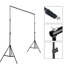 Load image into Gallery viewer, Kshioe 2*2M Backdrop Support Stand Set 3 Fish Mouth Clips Black
