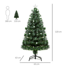 Load image into Gallery viewer, 4ft White Light Christmas Tree 90 LEDs Star Topper Tri-Base Pre-Lit Home

