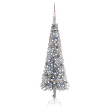 Load image into Gallery viewer, Slim Christmas Tree with LEDs &amp; Ball Set 120 cm to 240
