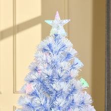 Load image into Gallery viewer, Artificial Fibre Christmas Tree Seasonal Deco 16 LED Easy Store 5FT White Blue
