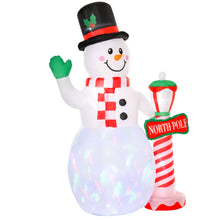Load image into Gallery viewer, 8ft Tall Christmas Inflatable Snowman Street Lamp Lighted Garden Lawn
