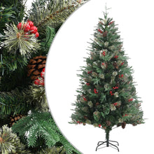 Load image into Gallery viewer, Christmas Tree with Pine Cones Green 120 cm to 225 cm PVC&amp;PE
