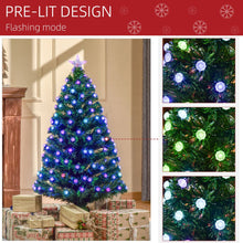 Load image into Gallery viewer, 4FT PreLit Artificial Christmas Tree Fibre Optic Deco LED Light Xmas Deco Green
