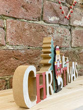 Load image into Gallery viewer, Wood Christmas Word Decoration
