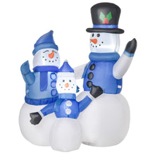 Load image into Gallery viewer, 4ft Inflatable Christmas Snowmen Family Xmas LED Outdoor Indoor s Yard

