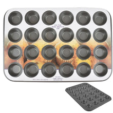 Load image into Gallery viewer, ProChef 24 Cup Non Stick Mini Muffin Tin Pan 38 x 26 x 2 cm
