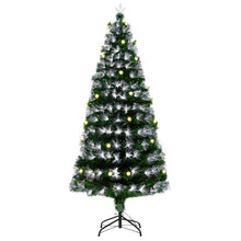 Load image into Gallery viewer, 6ft White Light Christmas Tree 90 LEDs Star Topper Tri-Base Pre-Lit Home
