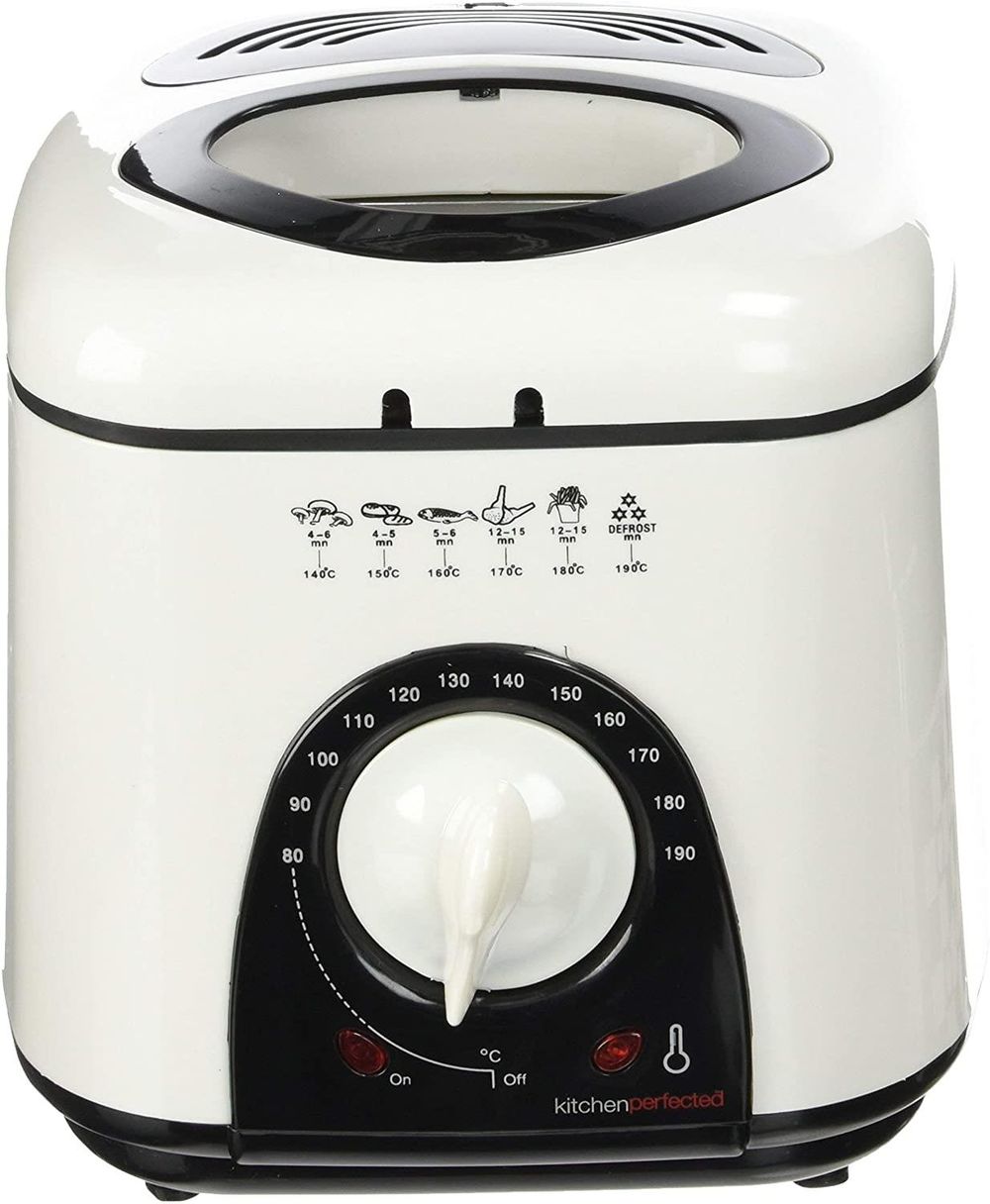 Kitchen Perfected 1.0Ltr Compact Deep Fryer - Ivory White