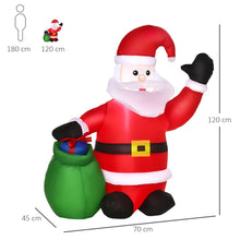 Load image into Gallery viewer, Inflatable Blow up Christmas Santa Claus 4ft LED Yard Holiday Decoration
