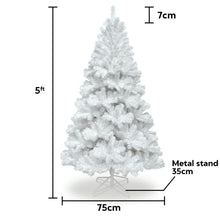 Load image into Gallery viewer, 5FT WHITE Colorado ARTIFICIAL Christmas Tree - Metal Stand
