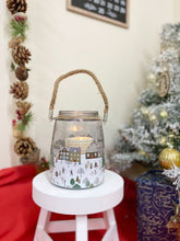 Load image into Gallery viewer, Christmas Market Lantern White With Rope Handel
