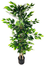 Load image into Gallery viewer, Artificial Ficus Tree with Natural Trunk 125cm
