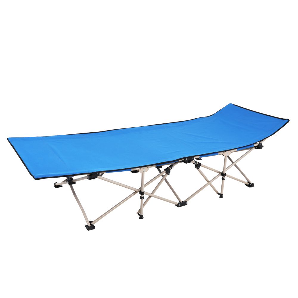 Outdoor Foldable Camping Ten-foot Bed Blue