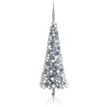 Load image into Gallery viewer, Slim Christmas Tree with LEDs &amp; Ball Set 120 cm to 240 cm
