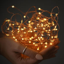 Load image into Gallery viewer, Fairy String Lights 39ft 120LED USB Operated Warm White Christmas Lights
