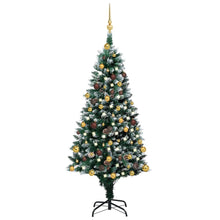 Load image into Gallery viewer, Artificial Christmas Tree with LEDs &amp; Ball Set &amp; Pinecones 150 cm to 240cm
