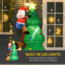 Load image into Gallery viewer, 1.8m Inflatable Christmas Tree, LED Lighted with Santa Claus Dog Party Prop
