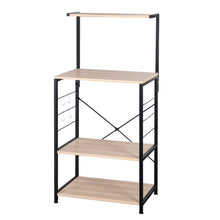 Load image into Gallery viewer, Wooden Kitchen Shelf , Baker&#39;s Rack 4 Tier Shelves Brown Color
