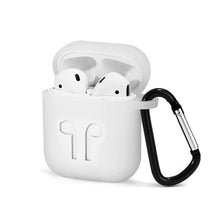 Load image into Gallery viewer, Airpod Case With Carabiner and Rope - White
