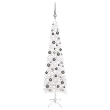 Load image into Gallery viewer, Slim Christmas Tree with LEDs &amp; Ball Set 120 cm to 240 cm
