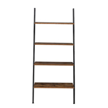 Load image into Gallery viewer, Industrial Ladder Shelf, 4-Tier Bookshelf, Storage Rack Shelves, for Living Room, Kitchen, Office
